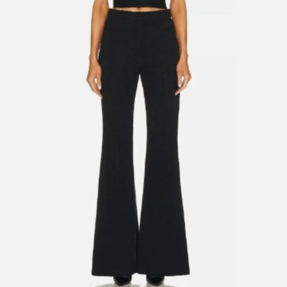 NWT $498 Alexis Black Lyla High Rise Flared Trouser Pant Size XS - Picture 1 of 12